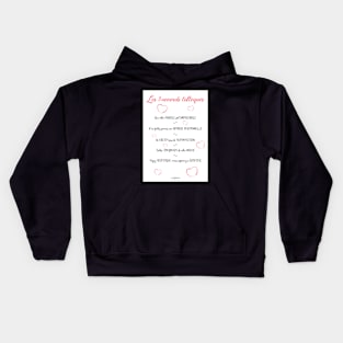 Toltec agreements poster Kids Hoodie